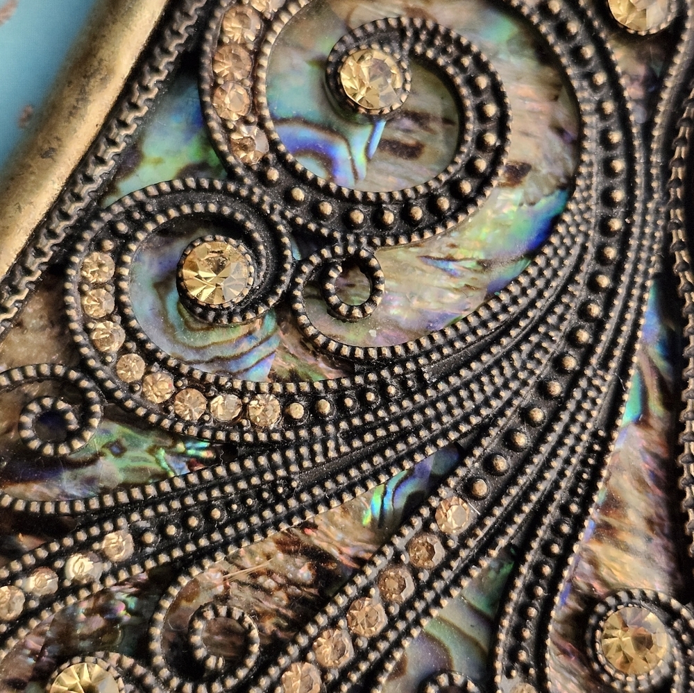 Abalone Shell Chunky Necklace Statement - image 6